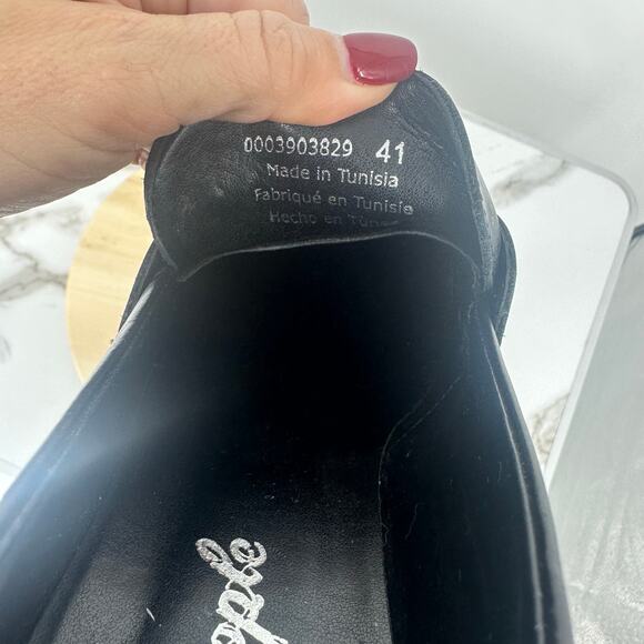 Free People Zoe Platform Loafers Size 41 US 11 Black Chinky Y2K Leather - Picture 10 of 12